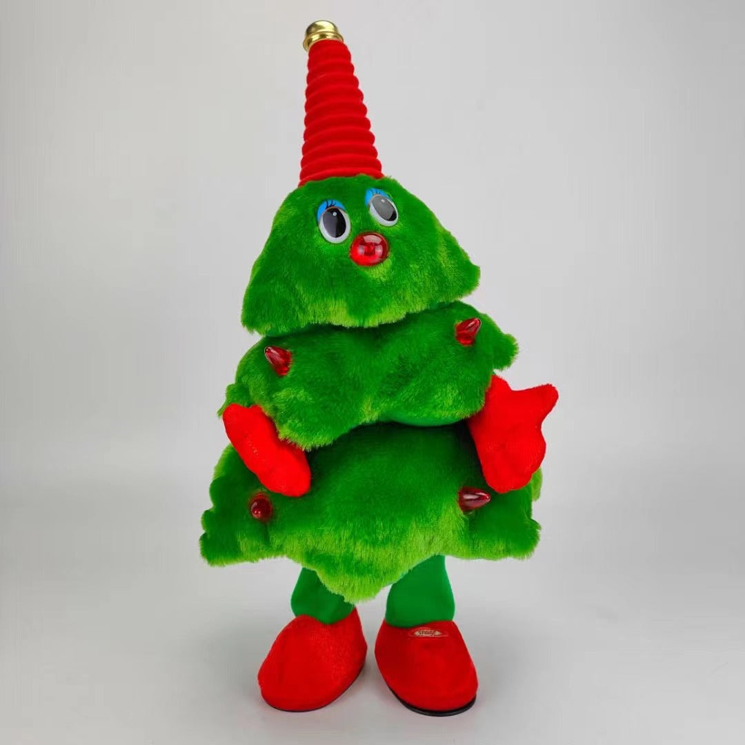 Electric Plush Dancing Christmas Tree Glowing Singing Christmas Toys Children's Gift